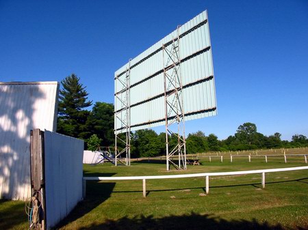 Sunset Auto Theatre - Another Screen Pic - Photo From Water Winter Wonderland (newer photo)